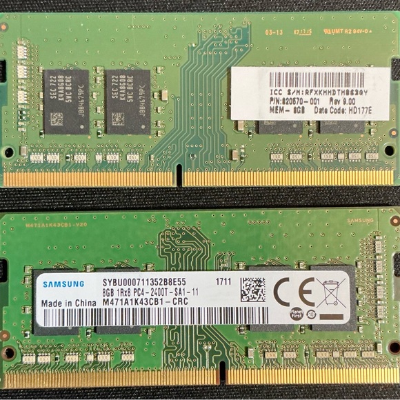 Samsung 8GB DDR4 RAM Notebook Laptop Memory - Picture 1 of 1